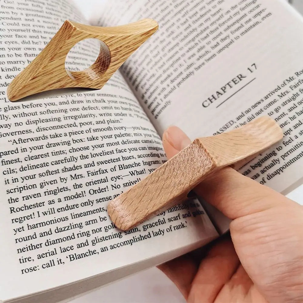 Ergonomic Wooden Bookmark